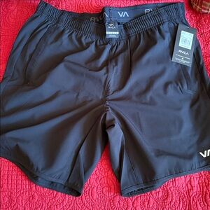 Men’s RVCA Black Performance Shorts NWT